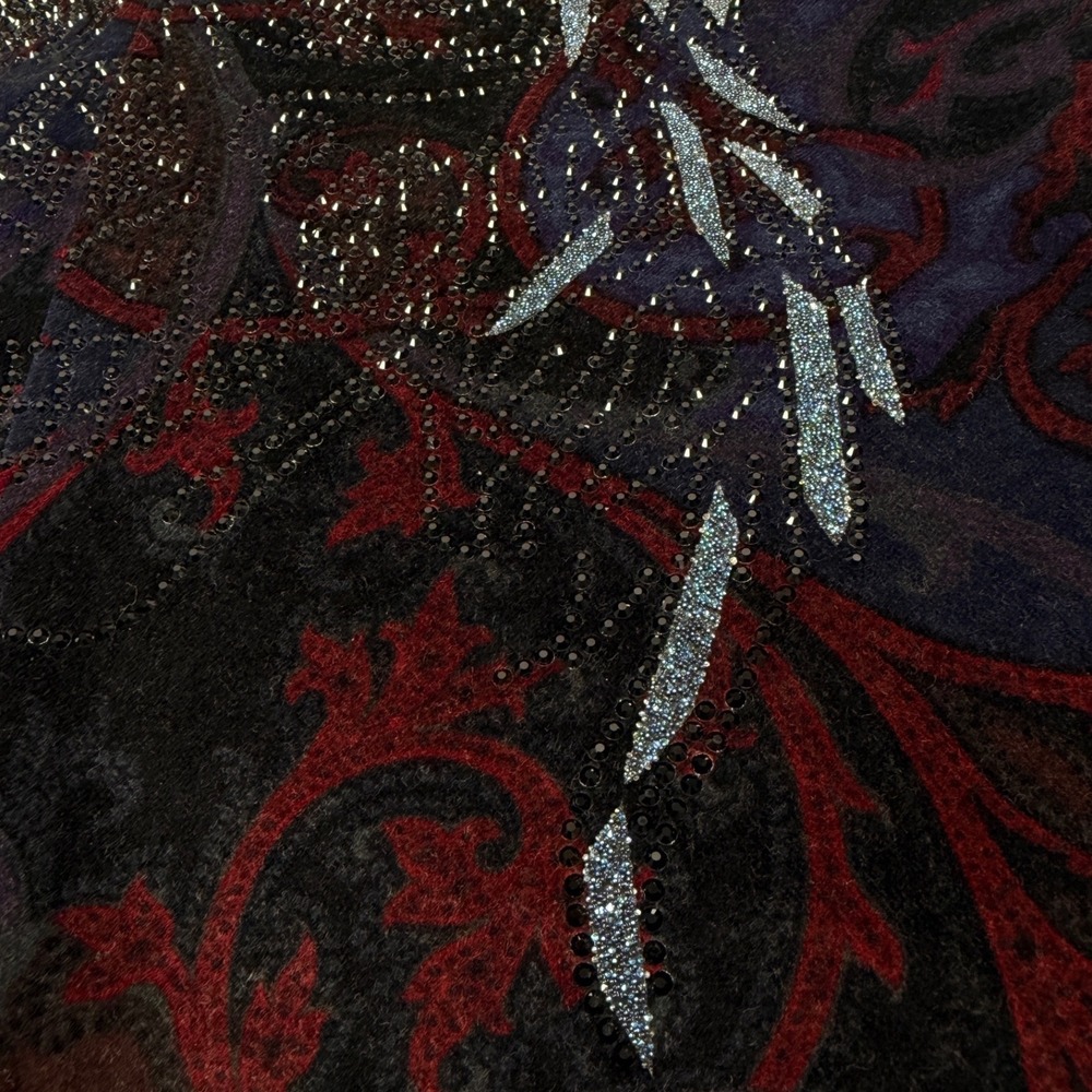 Robert Graham Rare Baron Samedi Voodoo Paisley Rhinestone Men's Blazer 44R (42R) - Picture 12 of 14
